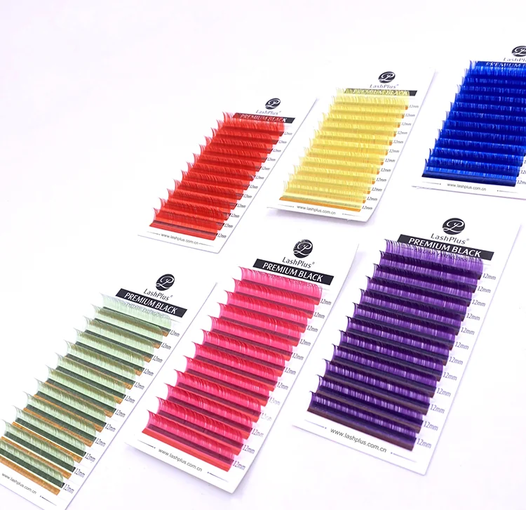 Cinco cartelas coloridas: vermelha, amarela, azul, verde e roxa